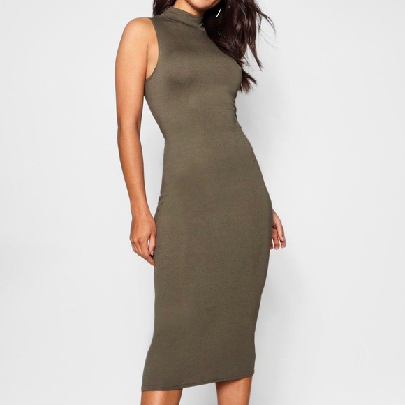 Forever 21 Dresses & Skirts - Olive Green Bodycon Midi Dress